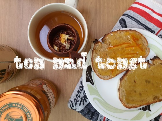 breakfast tea toast orange marmalade